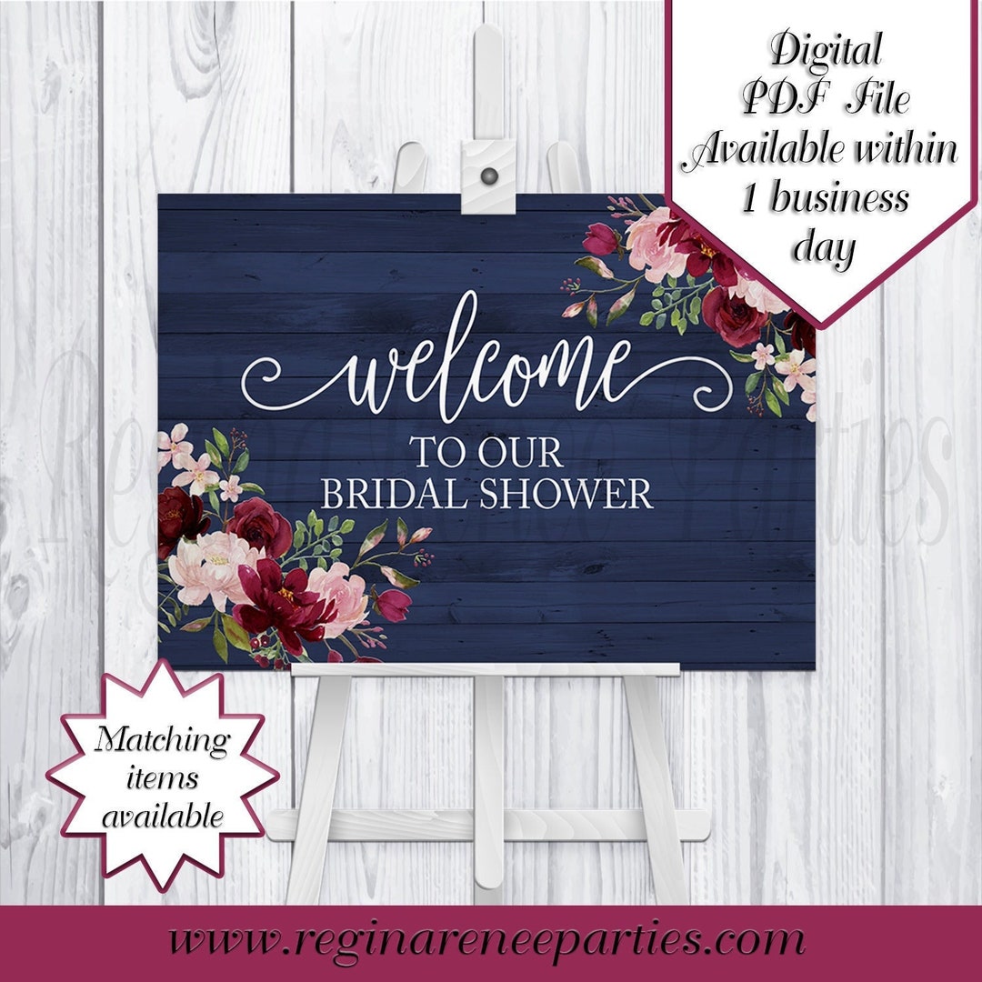 Floral Welcome Sign Flowers Welcome Sign Welcome Sign - Etsy