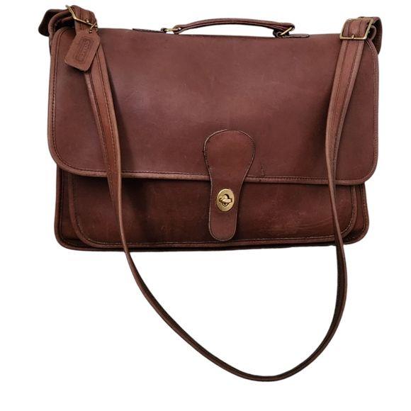 COACH X VINTAGE 80's Metropolitan Brief in Glovetanned Leather - Etsy