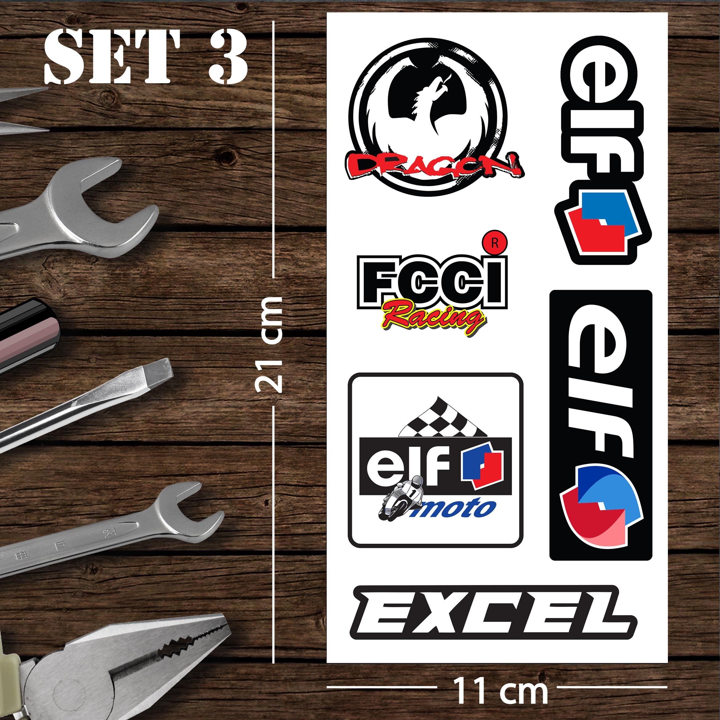 Assorted Motor Bike Decal Sticker set 19 Etsy