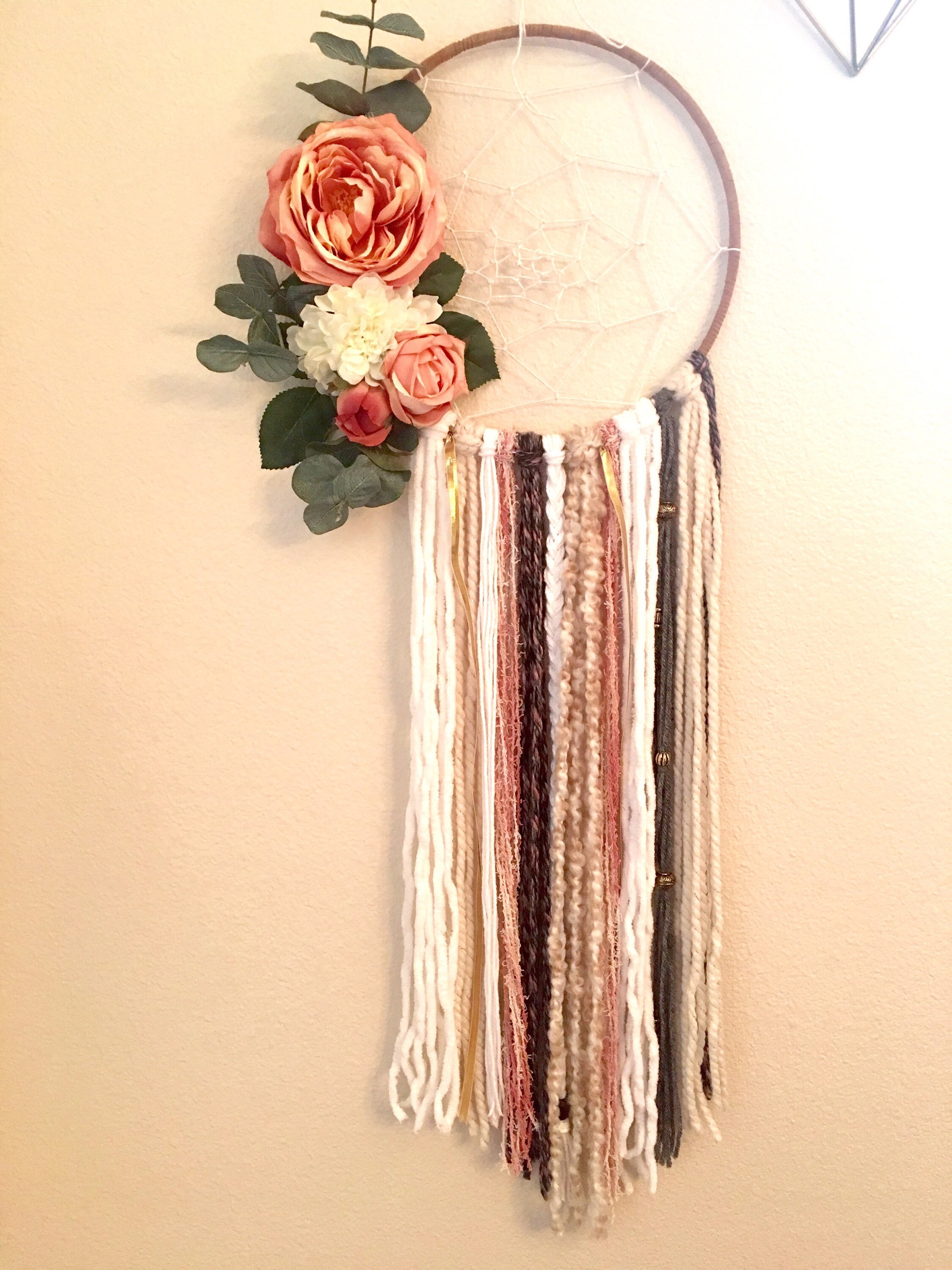 Floral Dream Catcher Etsy