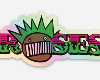 2 Pack-Hologram ‘Roses Are Free' Phish/Ween Die Cut Sticker