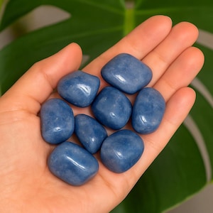 Tumbled Blue Aventurine Crystal, Blue Aventurine Stones, Polished Blue Aventurine, Healing Crystals & Gemstones, Crystals for Altars