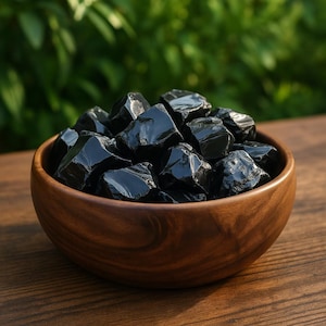 Rough Black Obsidian Stone, Raw Obsidian Crystal, Natural Obsidian Healing Crystals, Protection Stone for Altars and Rituals, Home Decor