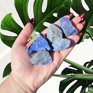 Rough Lapis Lazuli Crystal Chunk, Natural Raw Crystals, Healing Crystals, Crystals for Altars & Rituals, Home Decor, Genuine Real Lapis
