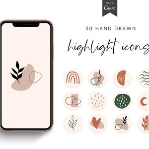 Earth Tones Instagram Story Highlight Icons Autumn IG Story - Etsy