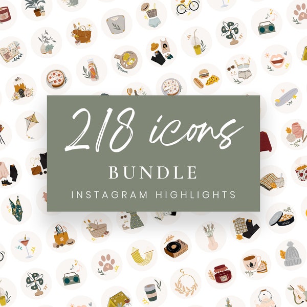 Bundle Instagram highlight covers, IG highlights, Instagram story highlight icons, Instagram highlights, Instagram covers, Instant download