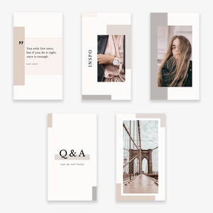 Minimalist Instagram Template Instagram Story Canva Template - Etsy