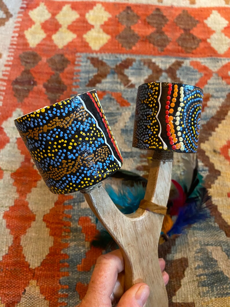 Shamanic Natural Shaker Rattle Energy Cleaning Percussion Tool Etsy UK