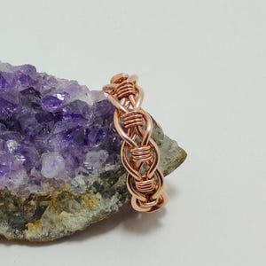 Wire Wrapped Copper Ring, Handmade Ring, Copper Jewelry, Copper Ring