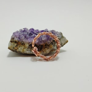 Wire Wrapped Copper Ring, Handmade Ring, Copper Jewelry, Copper Ring bild 3