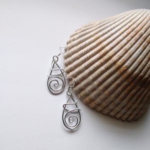 Unique Dangle Earrings, Lightweight Earrings, Stylish Earrings, Handmade Jewelry, Aluminum Earrings