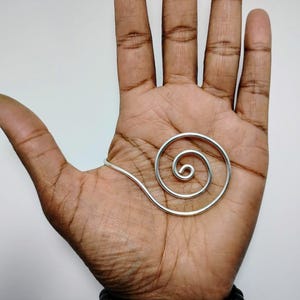 Sterling Silver Palm Ring, Palm Cuff, Spiral Hand Cuff, Handmade Silver Jewelry, Silver Palm Ring