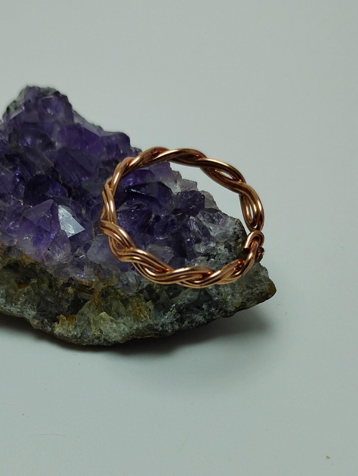 Wavy Copper Ring, Wire Wrapped Ring, Handmade Ring, Copper Jewelry ...