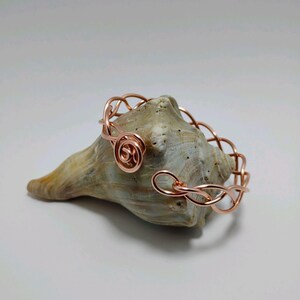 Braided Copper Bracelet, Handmade Wire Bracelet, Copper Cuff Bracelet, Copper Bracelet image 5