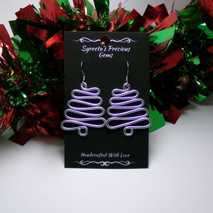 Christmas Tree Earrings, Handmade Earrings, Lightweight Jewelry, Gifts For Her, Unique Gifts, Holiday Jewelry