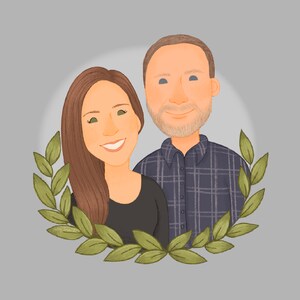 Couple portrait, Couple Illustration, Family Portrait, Wedding gift, Custom Family Portrait, Custom Couple Portrait, Personalized Portrait image 5