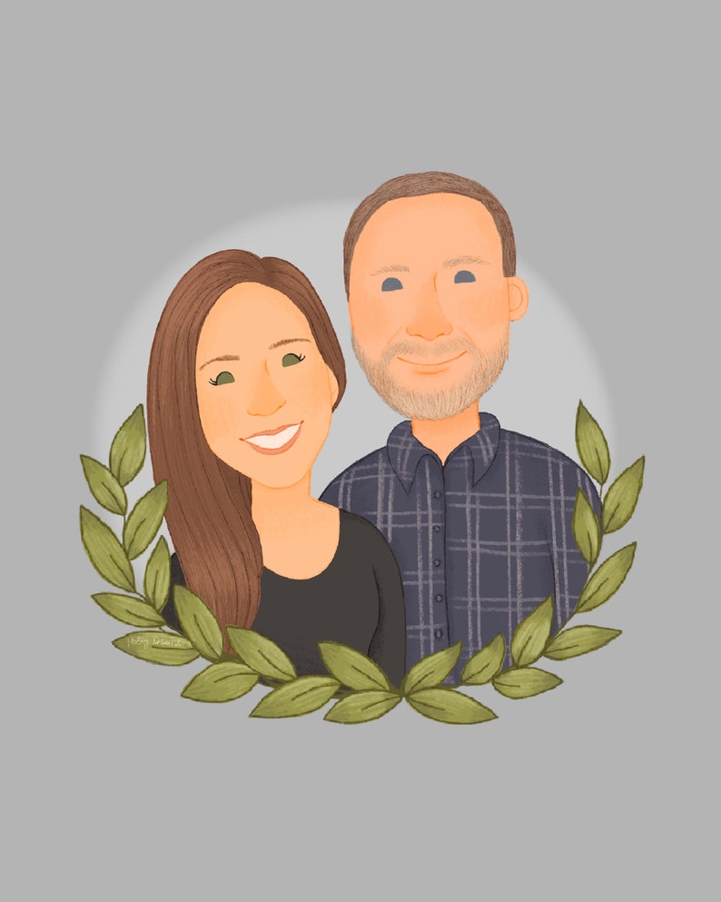 Couple portrait, Couple Illustration, Family Portrait, Wedding gift, Custom Family Portrait, Custom Couple Portrait, Personalized Portrait image 5