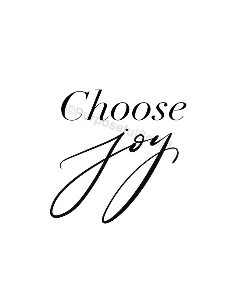 Choose Joy Printable Art Wall Art Wall Decor Digital Etsy