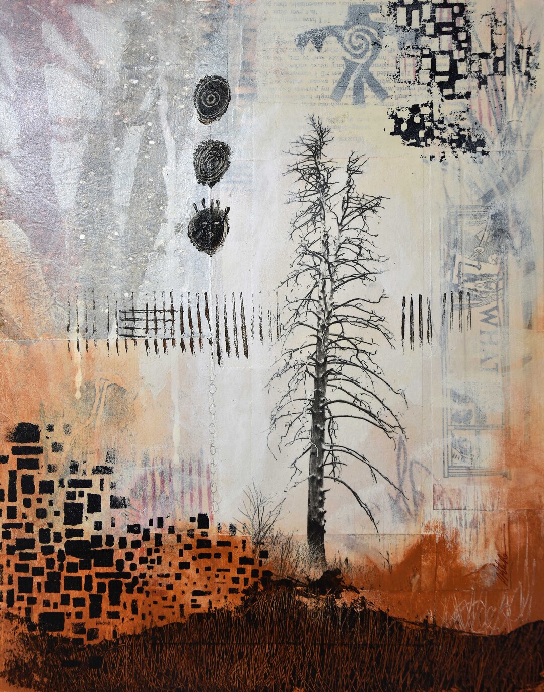 Stands Alone, Collage/mixed Media - Etsy