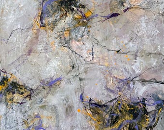 Rumor Has It,   Mixed Media Painting Original