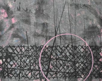 Original, No.223  Ring of Hope, Monotype 16x20 on 23x30 Arches 88 paper 20225