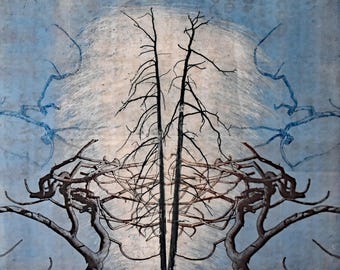 Original, No.220 Tree Spirit, Intaglio 20x16 on 30x23 Arches 88 2025