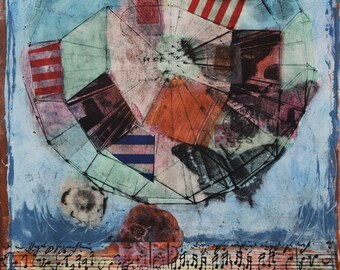 Original, No.158 Living in Harmony, Intaglio, Monotype 12x16 printed on 15x22 Arches 88  2023