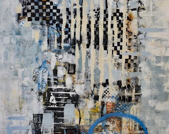 Original, Abstract Painting 'Archway' Mixed Media