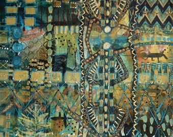 Mixed Media, Acrylic, Original Painting #PPITCHERART