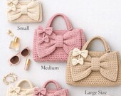 Crochet Bow Bag Pattern | Square Bow Handbag PDF | Coquette Crochet Purse | Y2K Aesthetic Bag | Beginner Friendly