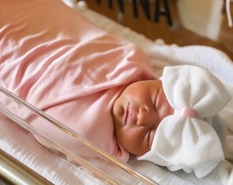 Newborn Hat With Bow - Etsy