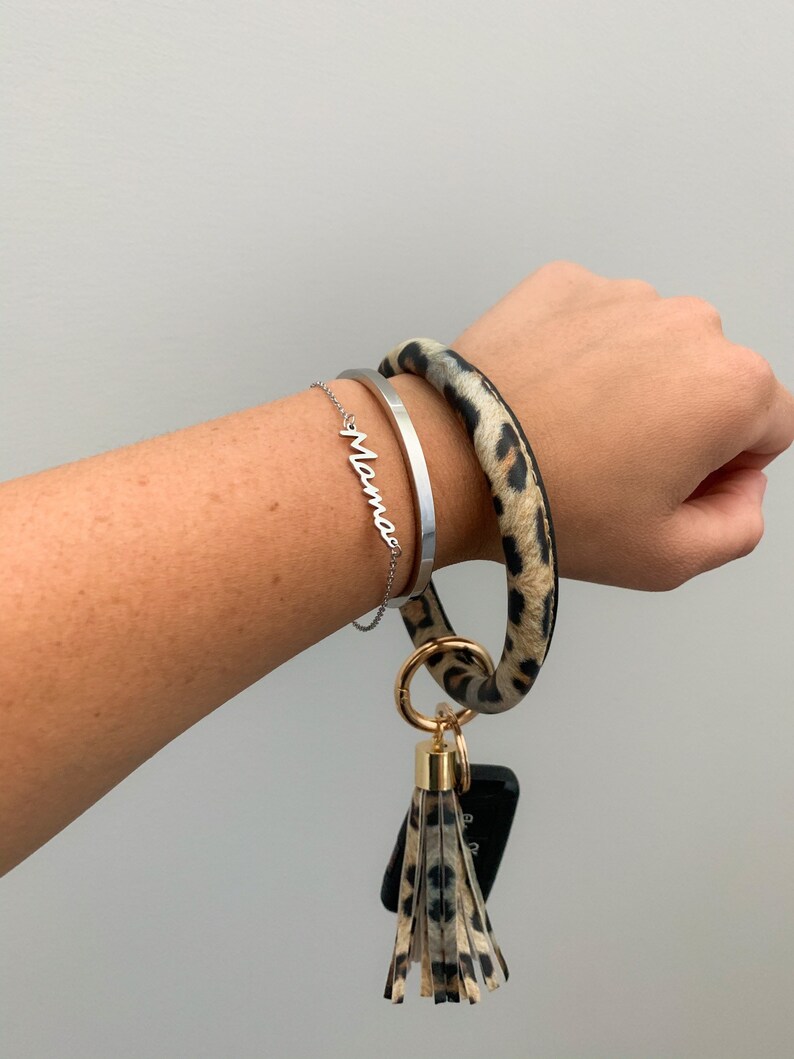 Key Ring Bracelet Keyring Keyring Bracelet Key Chain Etsy