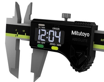 Mitutoyo digital caliper wall clock