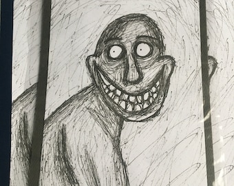 Smiling Demon Drawing