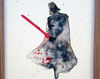 Darth Vader, Star wars Watercolour Print