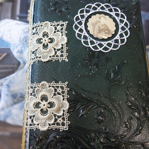 Grand Junk journal vierge - Base ancien album photo - Fait main
