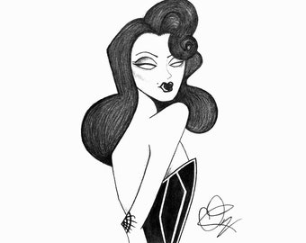 Creepy Cute Drawings Etsy