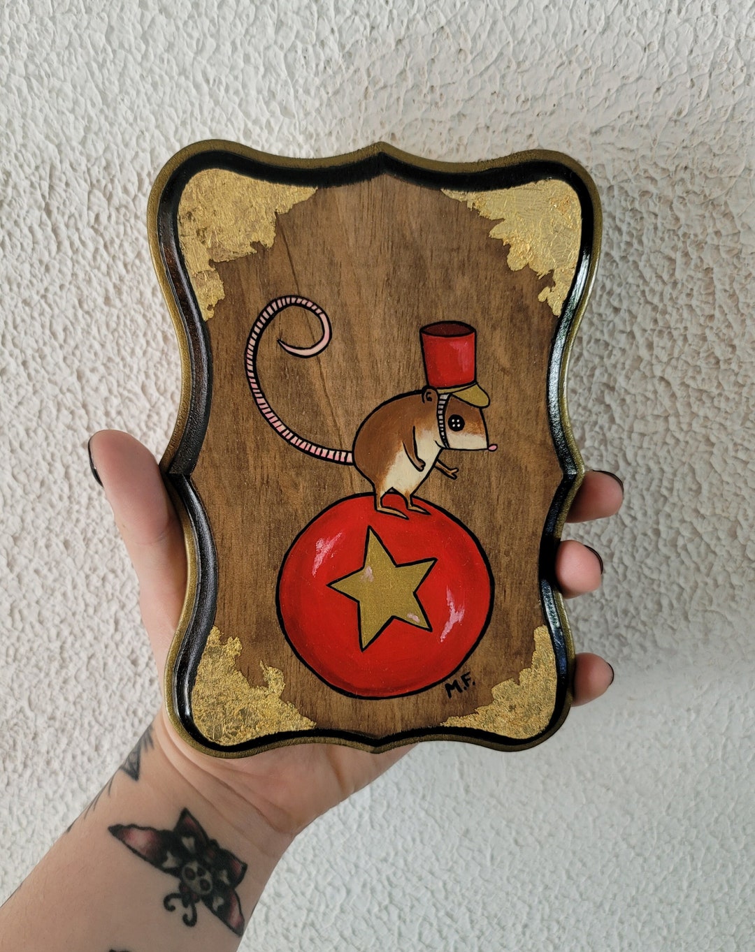 Coraline Mice Plaque Jumping Mice, Vintage Halloween, Witchy Decor
