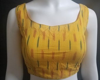 yellow cotton blouse