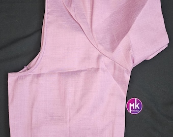Silk base plain Blouses - Pink, Golden, Silver, Copper, Dark Golden Colors - Size 38 and 40 (self alter Upto 2&quot;)