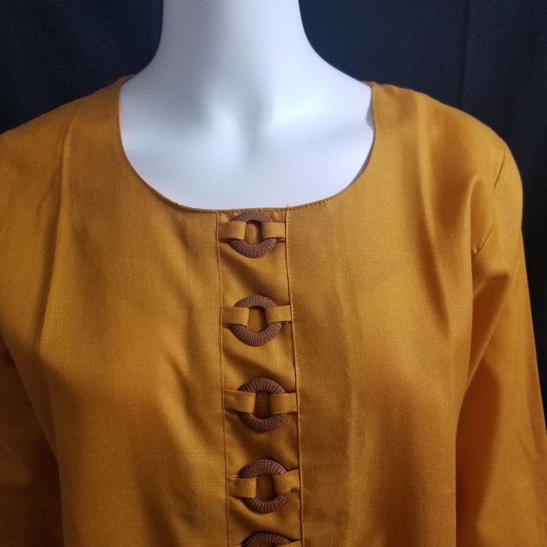 MK Fashionkart Indian Fashion Jewelry 42 size Rayon Mustard color Kurti XL
