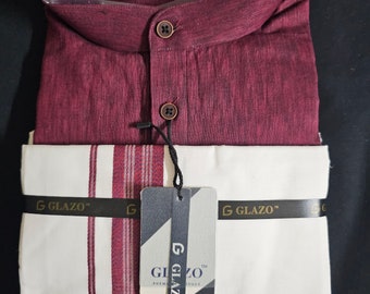 Men's Combo Set - Short kurta with Vesti/Dhothi - Full Hand kurta - Long sleeve -  Partywear kurta set - MK Fashionkart