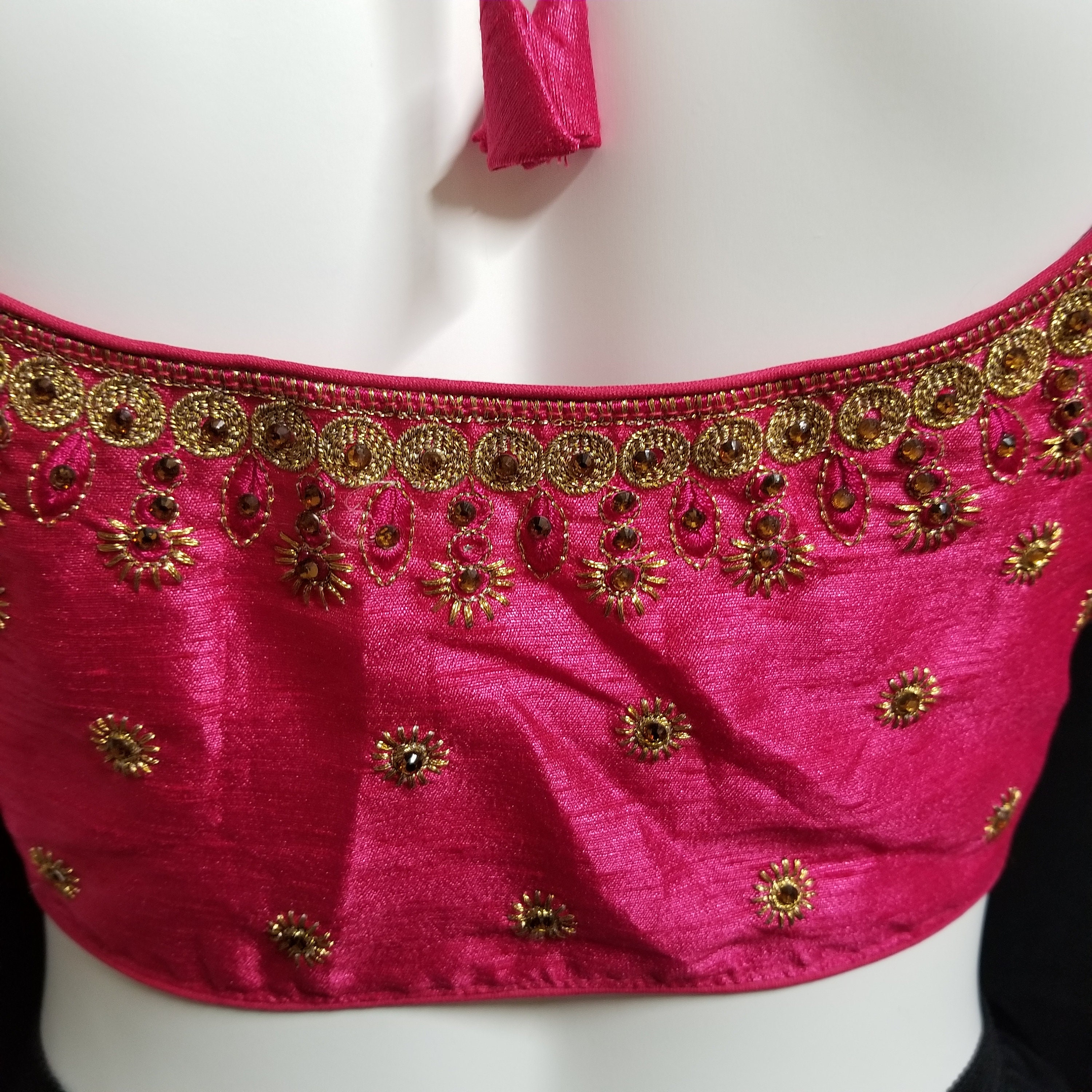 Readymade Saree Blouse Pink Designer Silk Blouse MK | Etsy