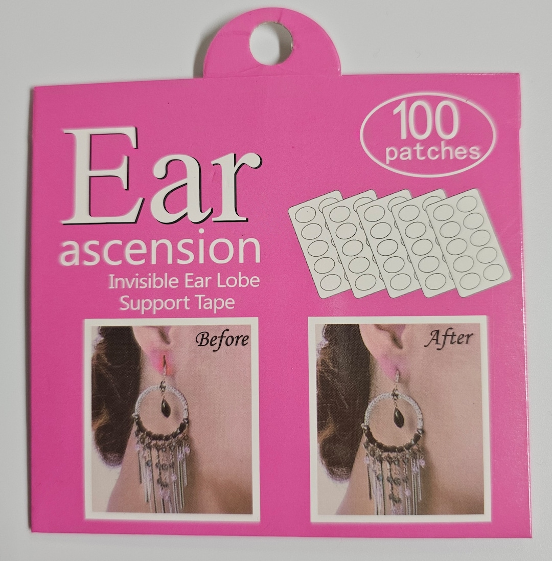 Invisible Ear Lobe Support Tape Earring Backs for Droopy Ears Ear Care