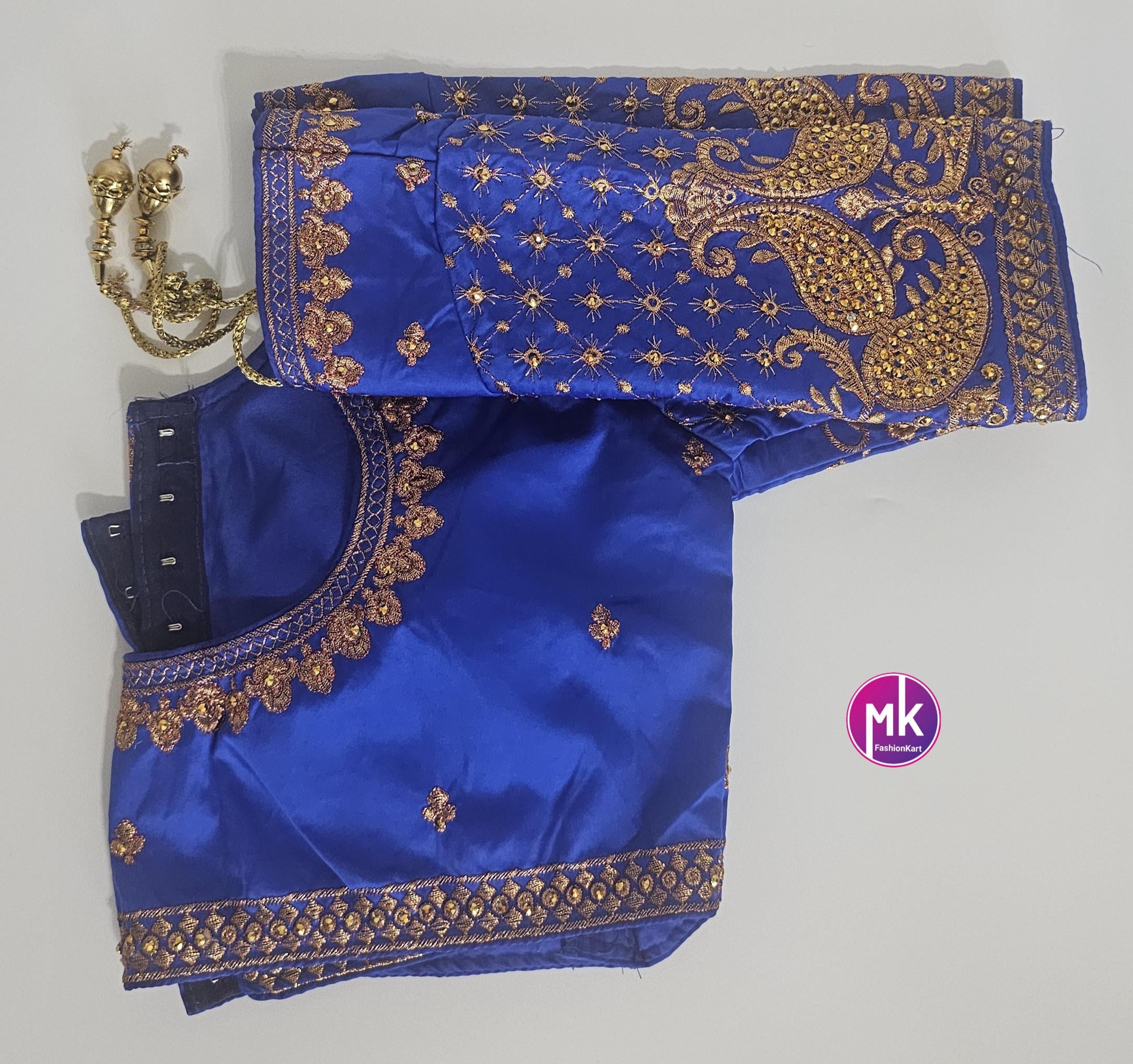 Readymade Saree Blouse - Soft Silk Embroidery Blouses for Saree