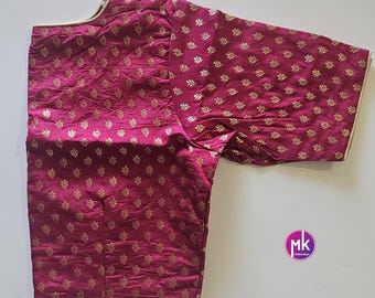 Readymade Saree/Lehenga Blouse (BATCH 1) - Vibrant colors Butta Art Silk blouse with lining - Size 38" -MK Fashionkart