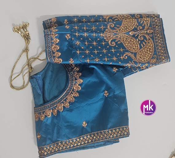 Readymade Saree Blouse - Soft Silk Embroidery Blouses for Saree