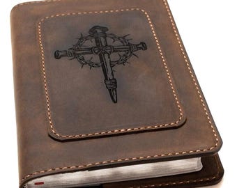 Biblia NIV z dużym nadrukiem, skórzana, pełnoziarnista, skórzana, Biblia KJV, personalizowana