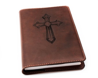 NASB Thinline Bible, Full Grain Cowhide Leather Bible, Handmade Bible, NASB Bible. Personalized.