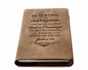 KJV Large Print Bible, Full Grain Cowhide Leather Bible, KJV bible Personalized. Personalized
